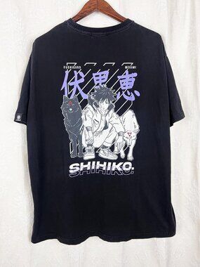 Shihiko JJK Fushiguro Megumi graphic t-shirt Jujutsu Kaisen manga anime unisex